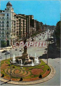 Postcard Modern Zaragola Promenade independencia