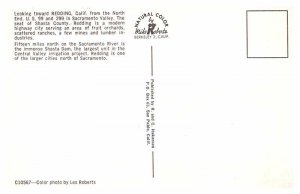 Postcard HIGHWAY SCENE Redding California CA AT1927