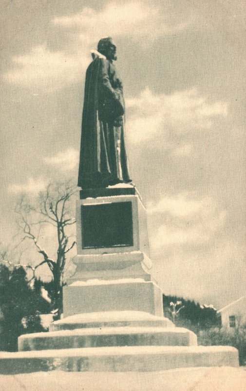 Vintage Postcard Father Jacque's Marquette Priest Explorer Mackinac Island MI