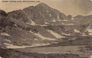 J79/ Breckenridge Colorado Postcard c1910 Crystal Lake Mountains  448