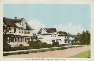 Weyburn SK Saskatchewan Residential District Unused Postcard F95