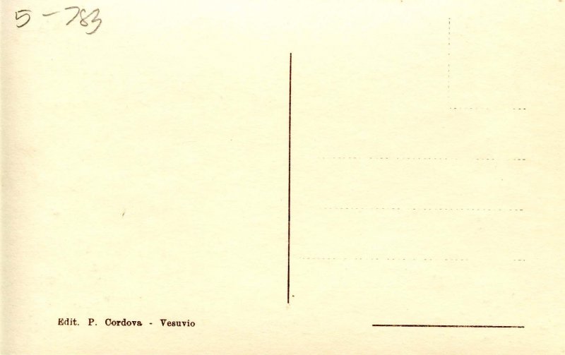 Italy - Mt Vesuvius Volcano Eruption.   *RPPC