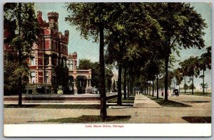 Chicago Illinois c1910 Postcard Lake Shore Drive