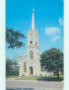 Unused 1950's CHURCH SCENE Port Gibson Mississippi MS p3911