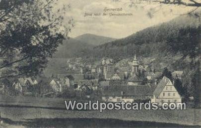 Blick nach der Gernsbacherstr Herrenalb Germany 1911 