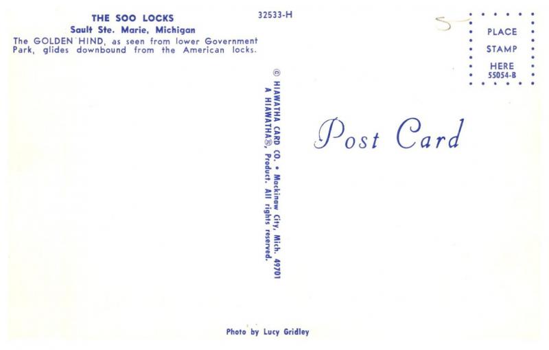8836   S.S.  Golden Hind   The Soo Locks