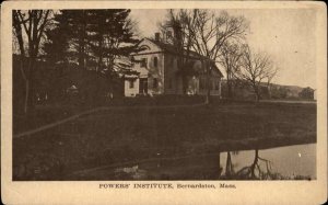 Bernardston Massachusetts MA Powers Institute c1910 Vintage Postcard