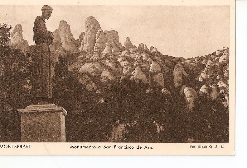 Postal 029072 : Montserrat. Monumento a San Francisco de Asis