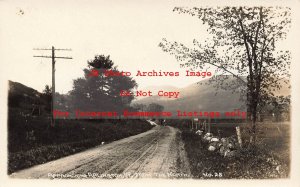 VT, Arlington, Vermont, RPPC, Road Into City From The North, Photo No 25