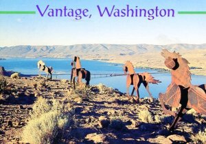 WASHINGTON STATE: VANTAGE HORSE MONUMENT