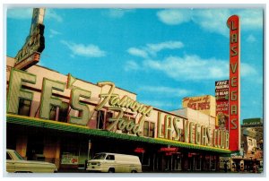 c1960's Scene Of Las Vegas Club Main And Fremont Las Vegas NV Unposted Postcard