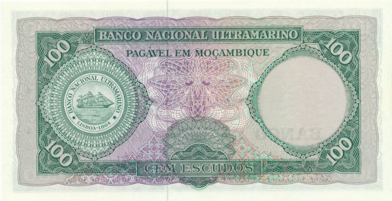 Mozambique - Paper Money - 100 Escudos - 1961