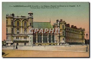 Postcard Old St Germain en Laye S and O The Facade South West Castle and Chapel