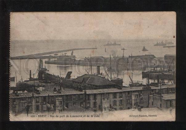 058674 FRANCE Brest Vue du port de Commerce Vintage