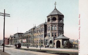 Mechanics Building, Boston, Massachusetts, Early Postcard, Unused