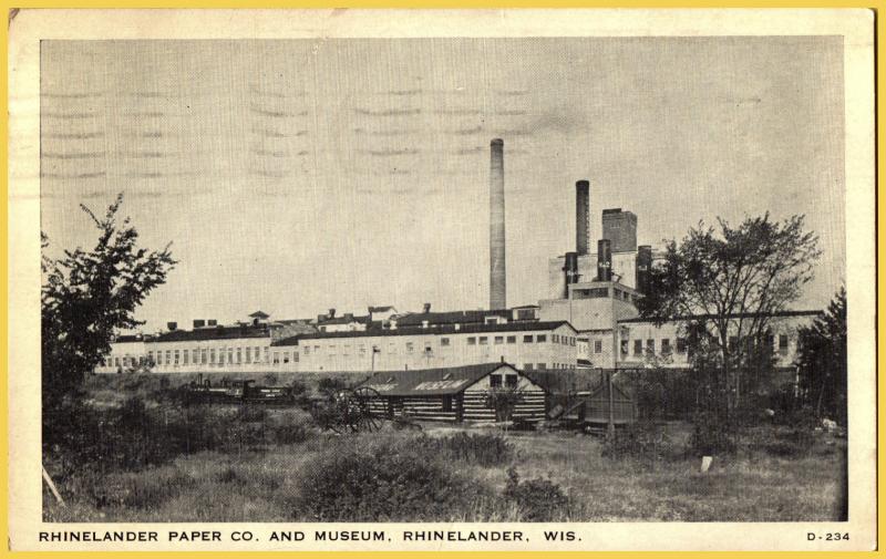 Rhinelander, Wis. Rhinelander Paper Co. and Museum - 1935