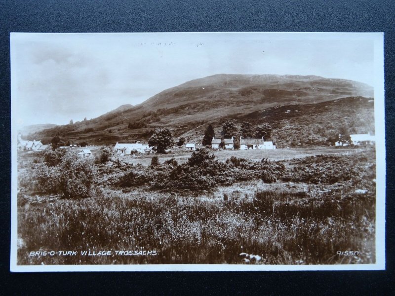 Scotland TROSSACHS Brig-o-Turk Village - Old RP Postcard by Valentine 91550