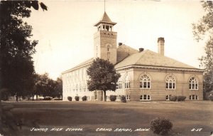 H57/ Grand Rapids Minnesota RPPC Postcard c1942 Junior High School 145