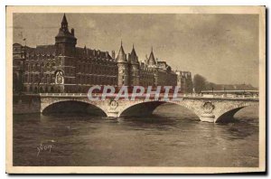 Postcard Old Paris Palais de Justice and the Pont au Change