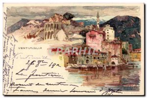 Postcard Old Italy Italia Ventimiglia