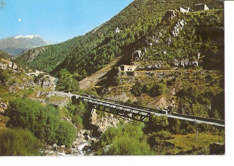 Postal 032627 : Pirineo Aragones (Huesca). Puente Ermita y Fuerte de Santa Elena