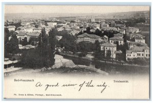 c1905 Total View of the City of Bad Kreuznach Germany Antique Postcard