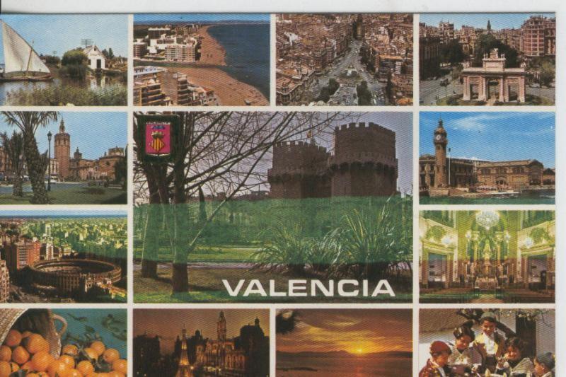 Postal 08131 :  Valencia, vistas varias