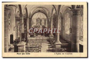 Old Postcard Mont Sainte Odile Convent Church