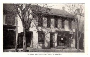 Postcard SHOP SCENE Mt Holly Springs Pennsylvania PA AT6950