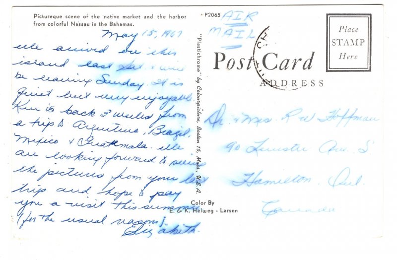 Native Market, Nassau, Bahamas, Used 1967