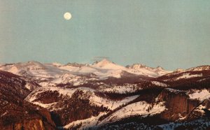California, Yosemite National Park High Sierra Glacier Point CA Vintage Postcard