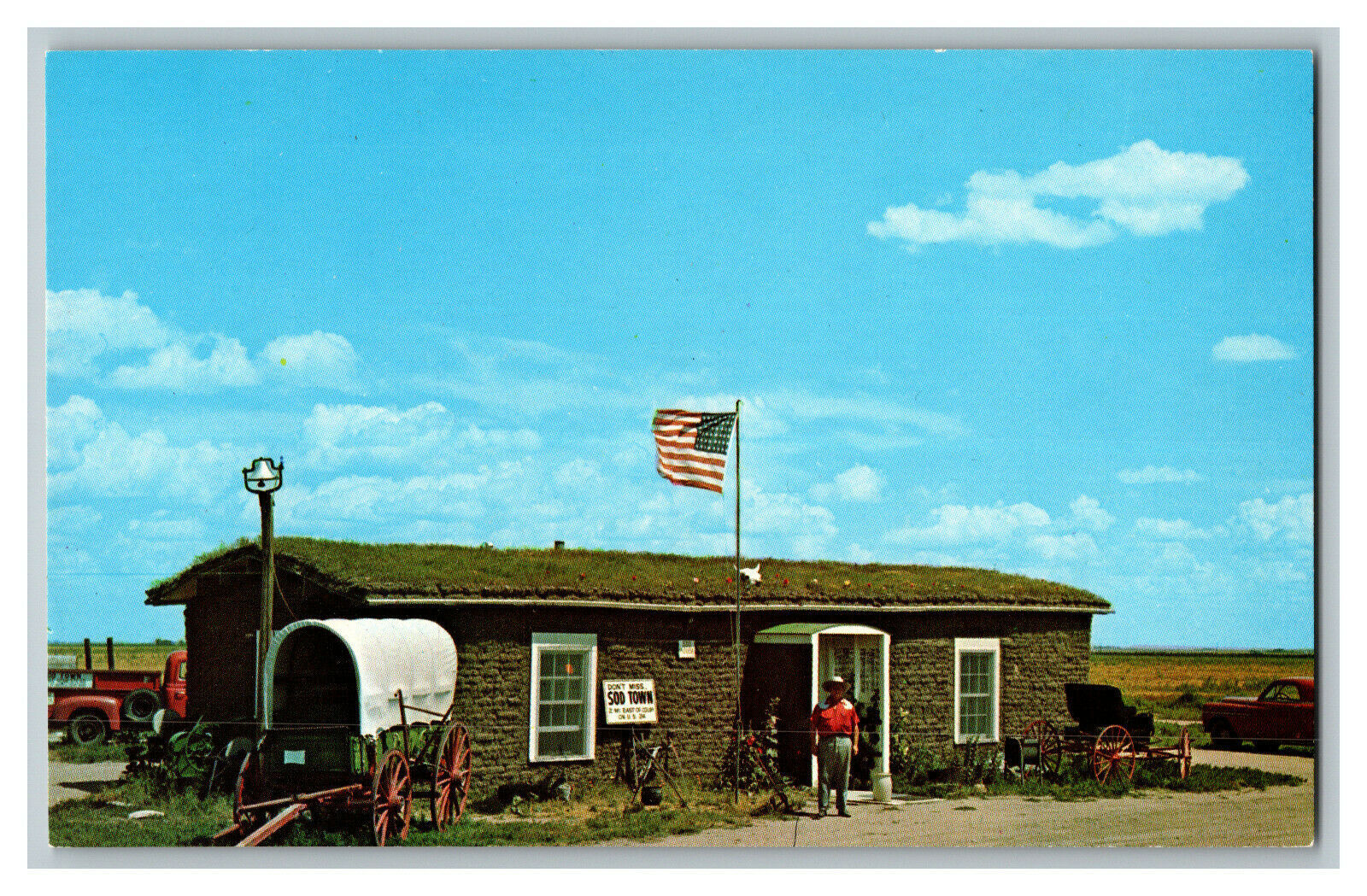 Sod House Museum U.S. Highway 24 Colby Kansas Vintage Standard View