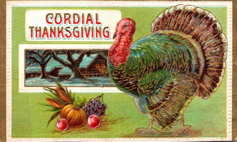 Thanksgiving Greetings With Turkey