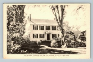 Concord NH-New Hampshire, Rumford Coffee House, Colonial Inn, Vintage Postcard 