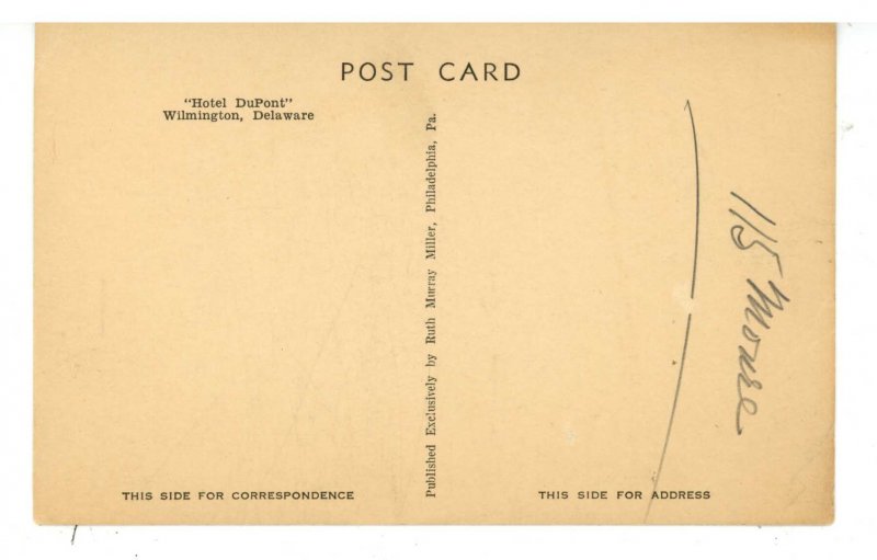 DE - Wilmington. Hotel DuPont