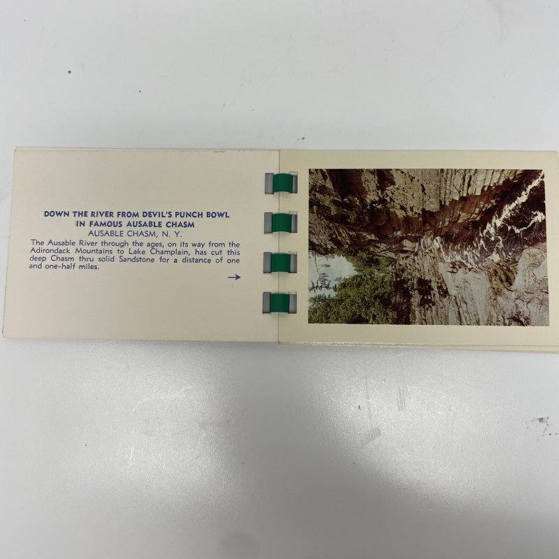 Ausable Chasm, New York Postcard Booklet - 10 Photos