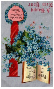New Year, Award, Book, flowers