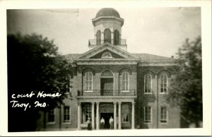 RPPC Court House Building Troy Maryland UNP Unused Postcard