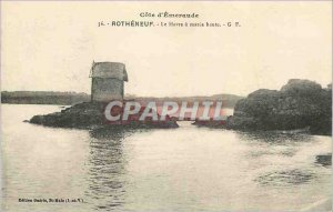 Postcard Old Rotheneuf Emerald Coast Le Havre Maree Haute