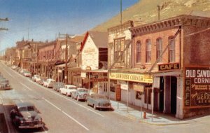 Sawdust Corner VIRGINIA CITY, NV C Street Delta Saloon c1950s Vintage Postcard