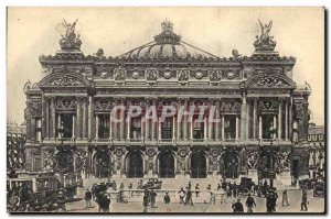 Old Postcard Paris Opera and Metro station