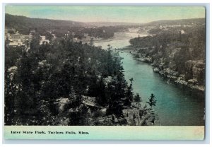 c1910's Bird's Eye View Of Inter State Park Taylor Falls Minnesota MN Postcard