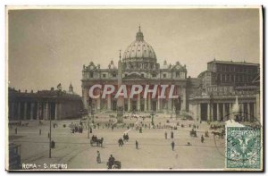 Old Postcard Roma S Pietro