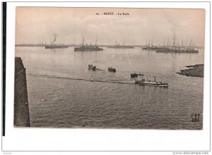 BREST, Finistere, France, 1900-1910´s; La Rade, Boats