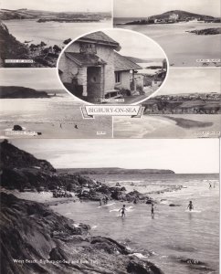 Bigbury On Sea Devon Pilchard Inn 2x Vintage Real Photo Postcard s