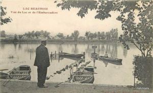 Circa 1910 FRANCE Lac Beaunois Waterfront postcard 16411