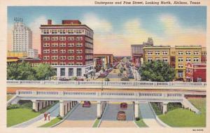 Texas Abilene Underpass and Pine Street Looking North Curteich