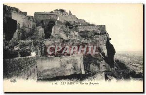 Old Postcard Les Baux View Remparts