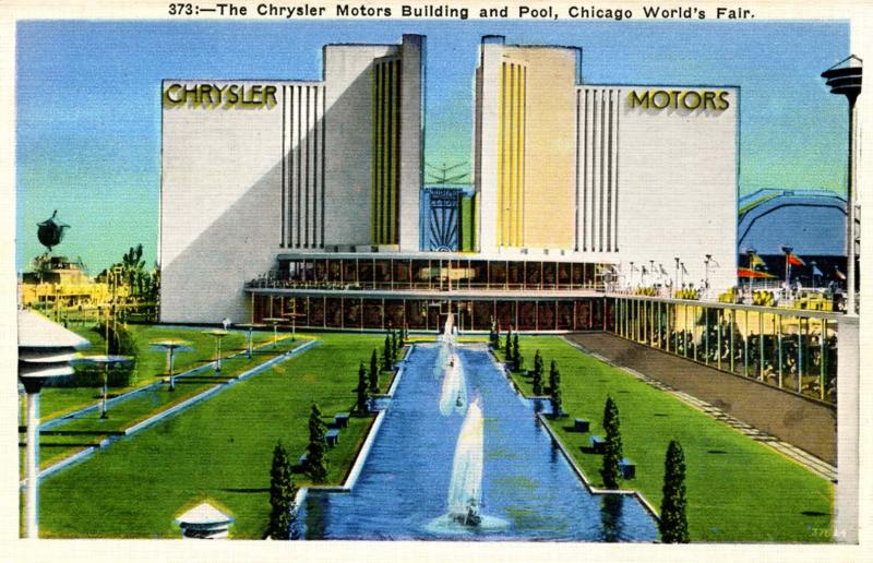 IL - Chicago. 1933 World's Fair-Century of Progress. Chrysler Motors Building...