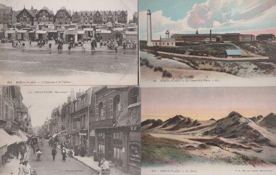 Berck Plage Patisserie Bakers Antique 4x Postcard s